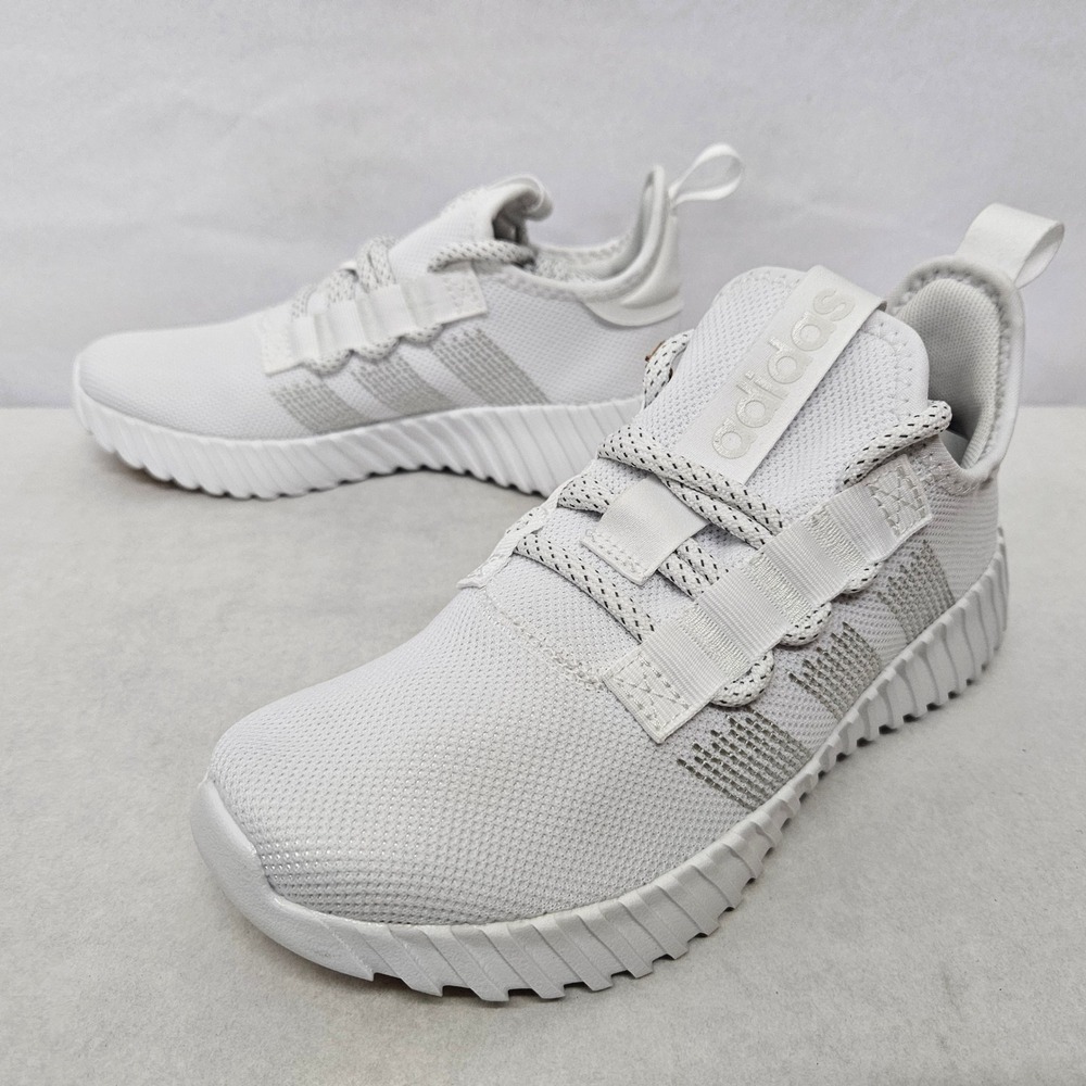 Adidas Kaptir Flow Running Shoes IF6600 White Silver Womens Size 6 - Picture 3 of 10